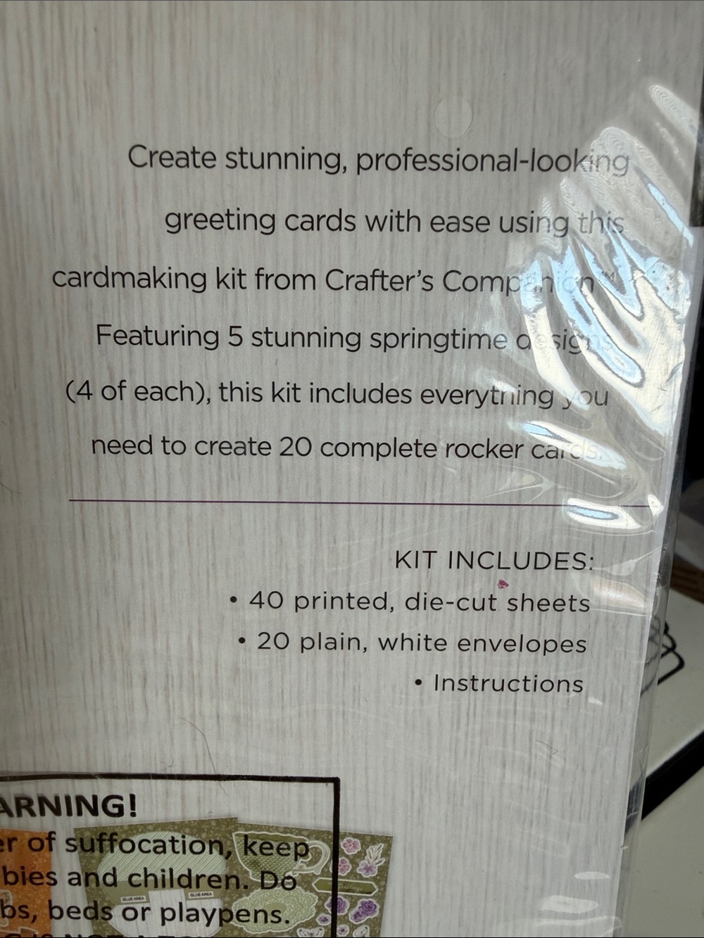 Crafters Companion Spring Greetings Rocker Card Kit - Picture 5 of 5